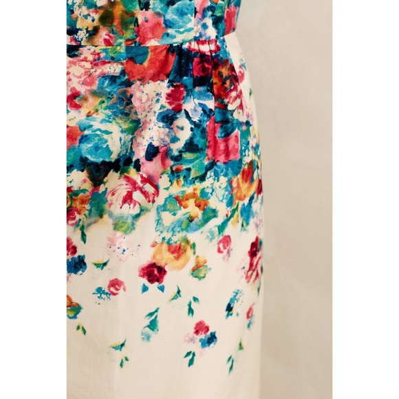 Anthropologie Maeve Tea Garden Floral Sheath Dress - Picture 2 of 8